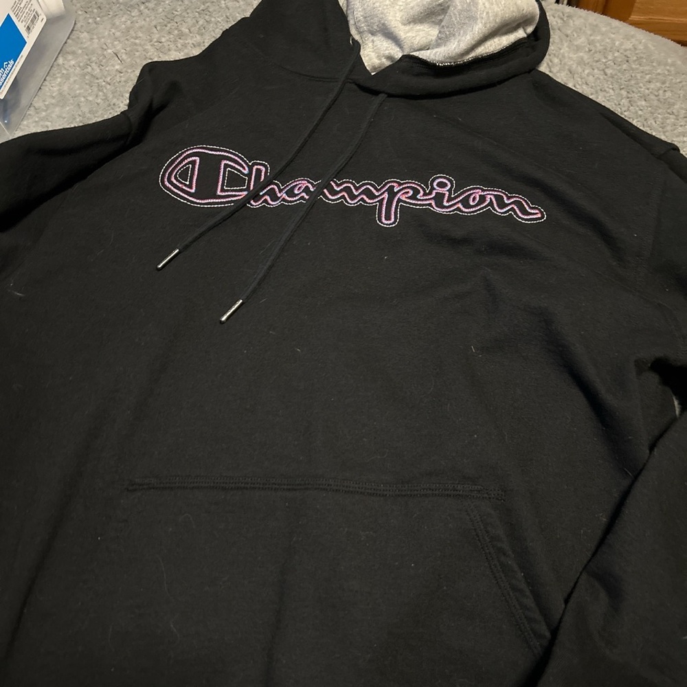 Black Champion Hoodie size L